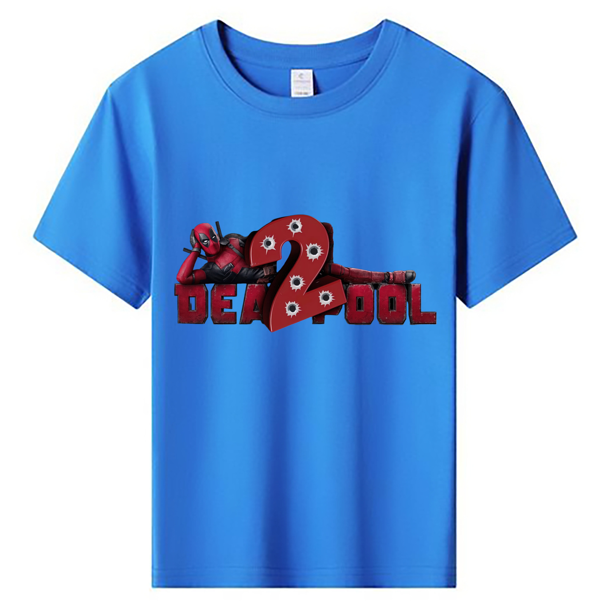 （画像用） Deadpool デッドプール 綿100％キッズTシャツ（フロントプリント）